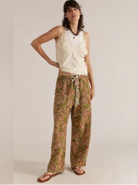 We The Free Pants - NWT Free People We the Free Jet Set Knit Pull On Pants in Green Combo $168